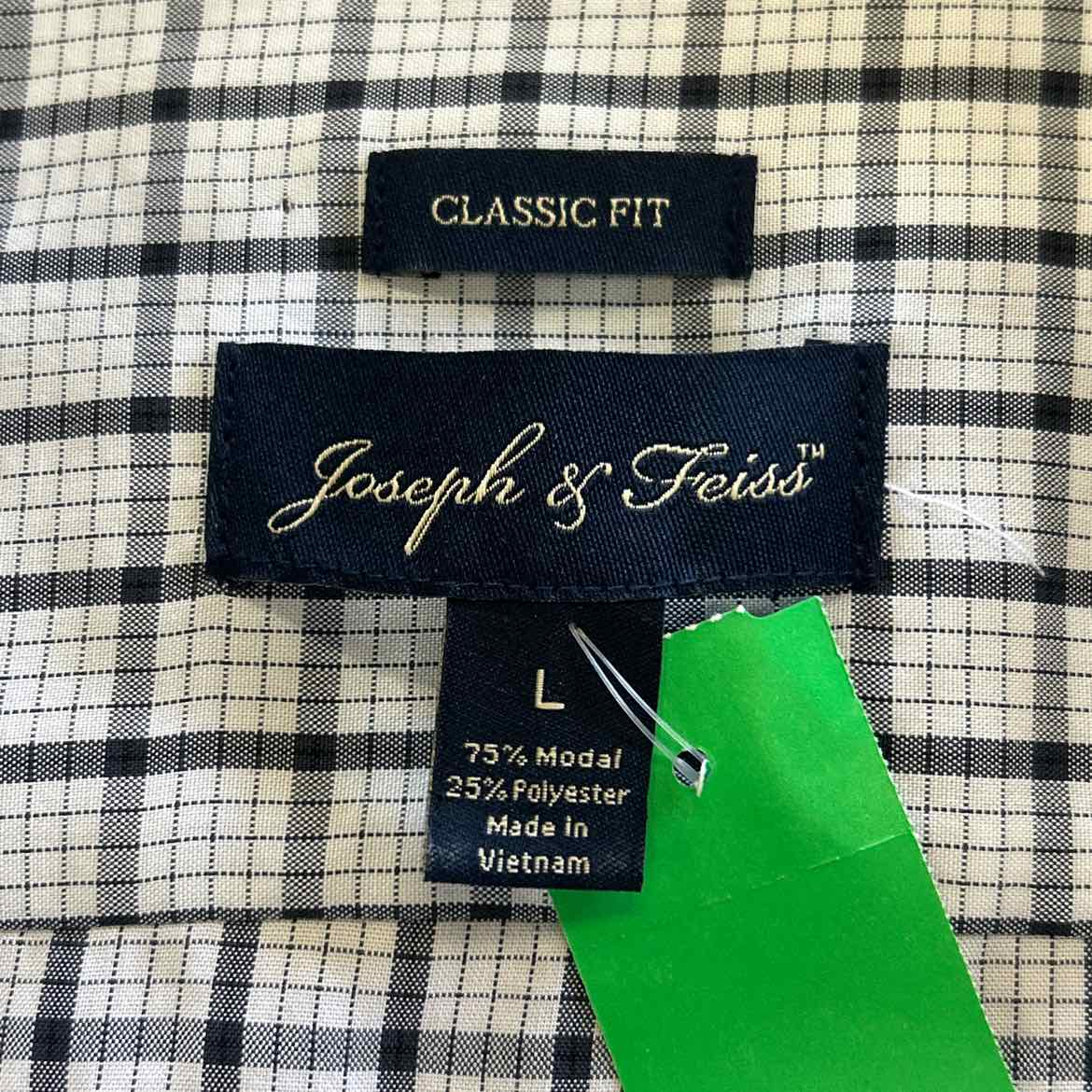 Joseph & Feiss Size L White Preloved MENS Button Down Shirt