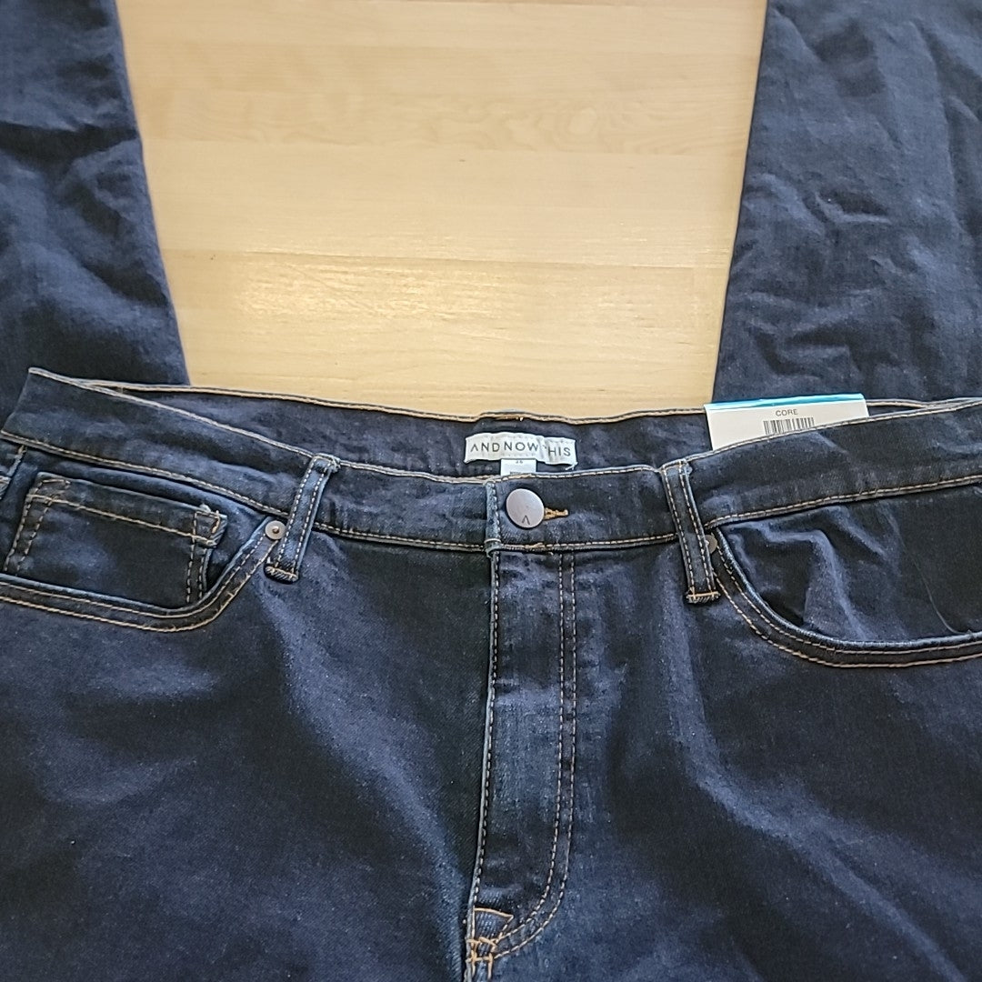 AND NOW THIS Men's Size 36 Slim-Fit Stretch Jeans - Indigo Rinse