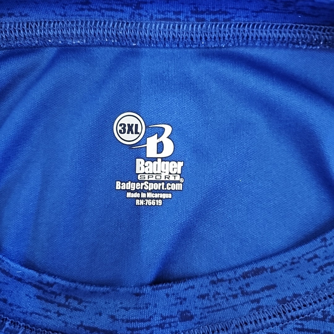 Badger Sprort Size 3XL Blue MENS T-shirt