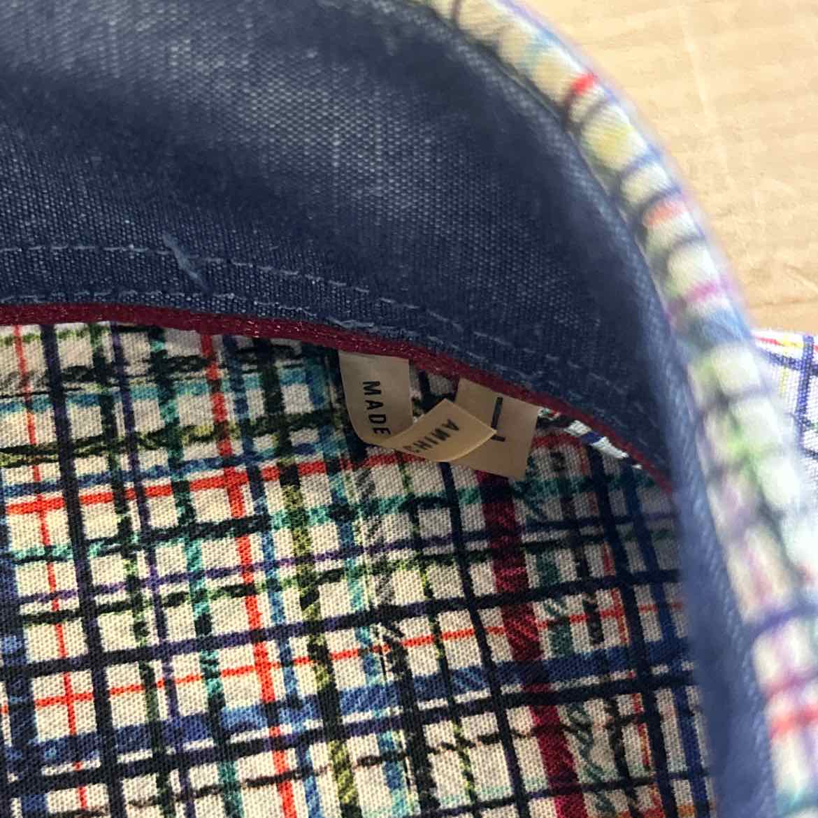 Bugatchi Size M Blue Red MENS Button Down Shirt