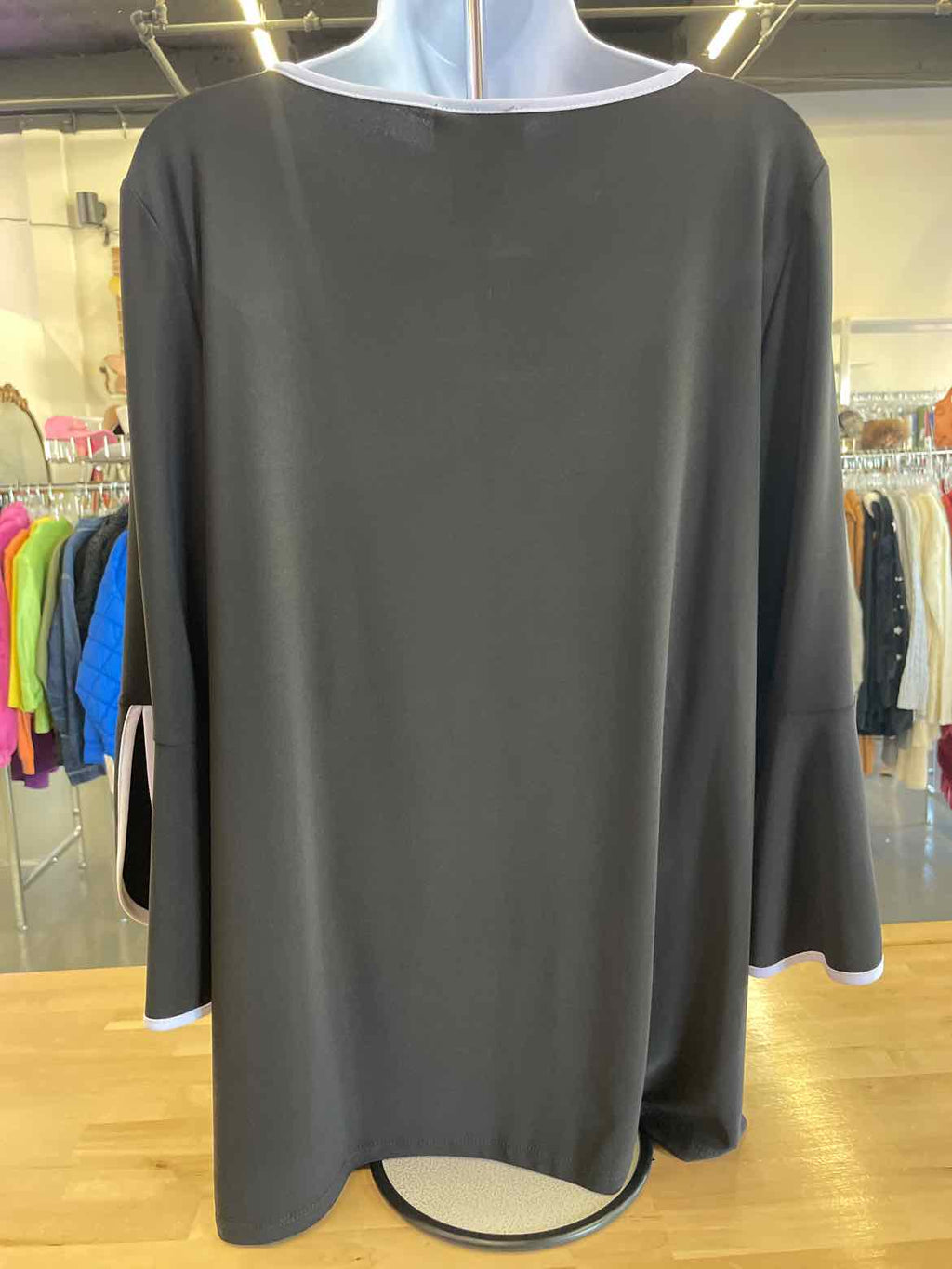 MSK Size L Black Blouse