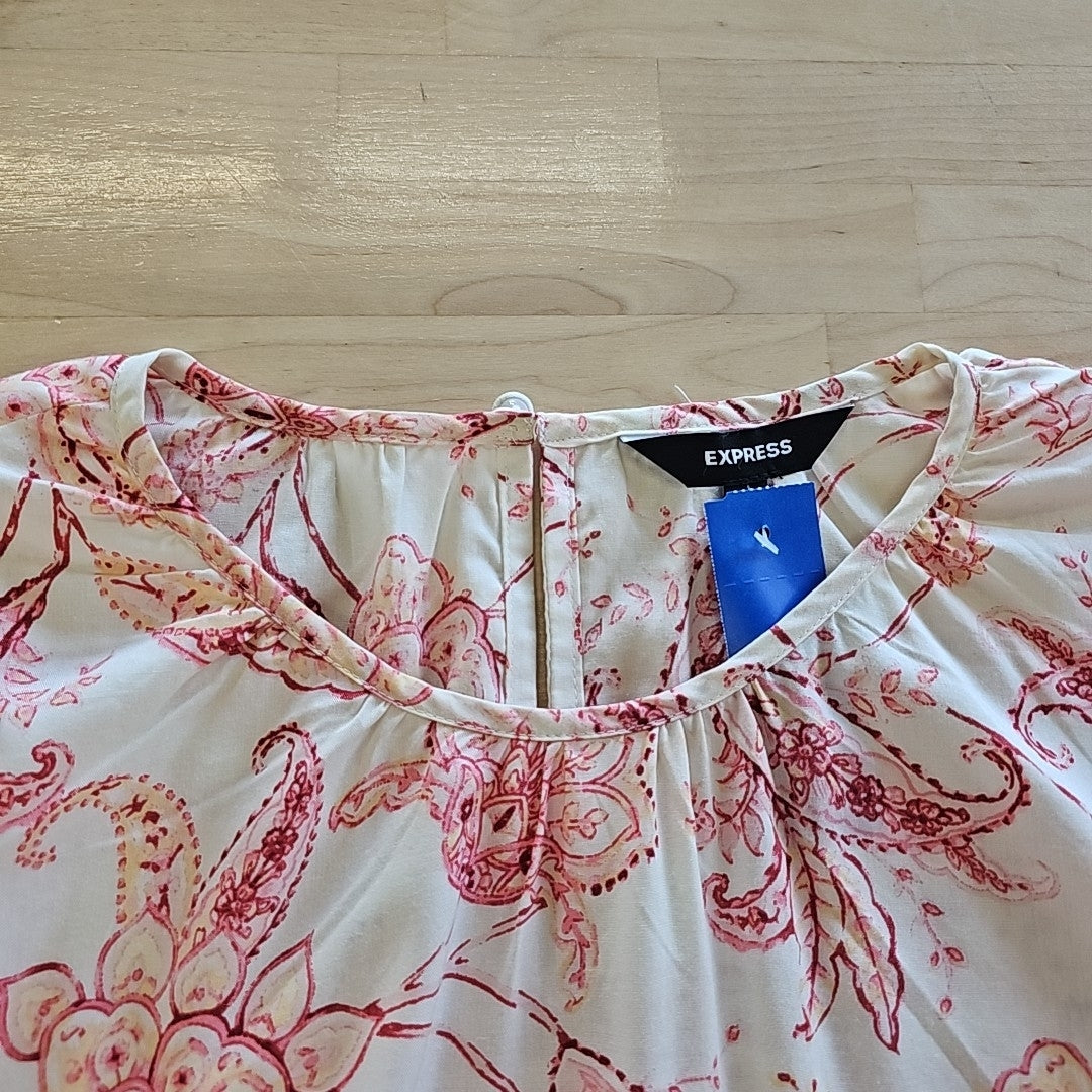 Express Size S Pink Blouse