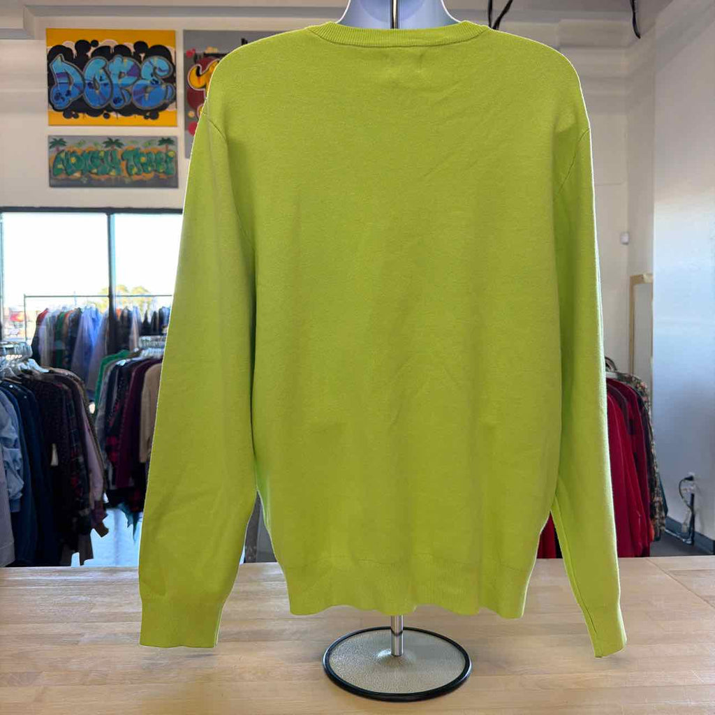 Mode of One Men's Regular-Fit Crewneck Sweater, Created for Macy's - Acid Green