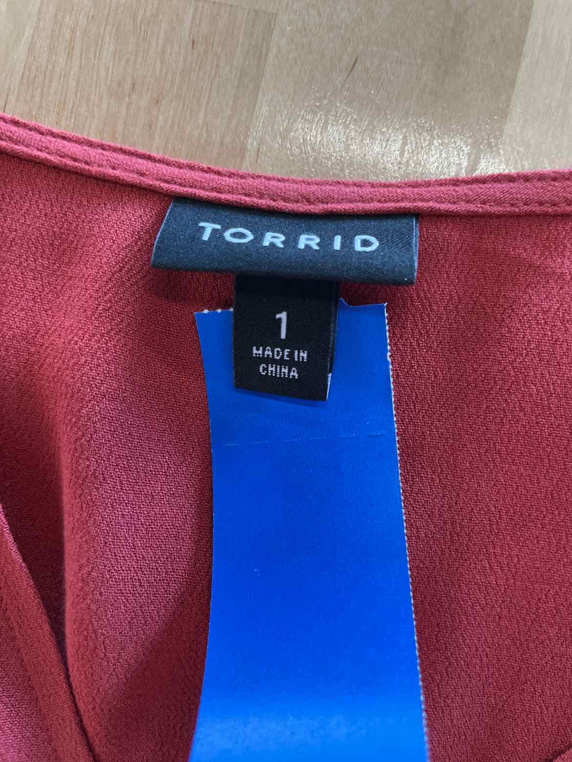 Torrid Size 1 Orange Long Sleeve
