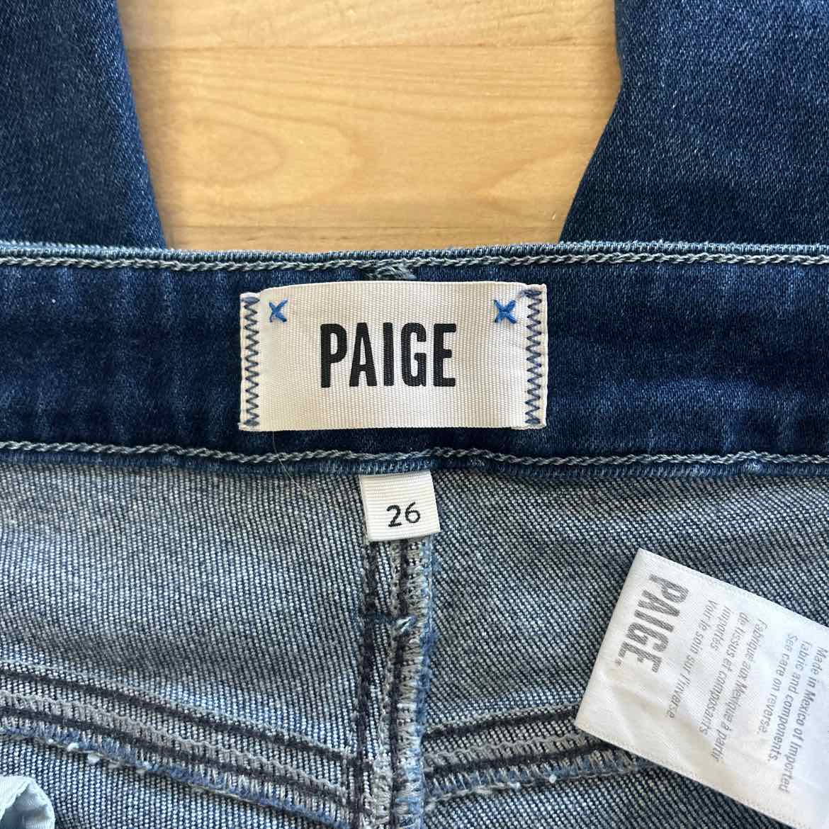 Paige Size 26 Blue Denim Preloved Jeans
