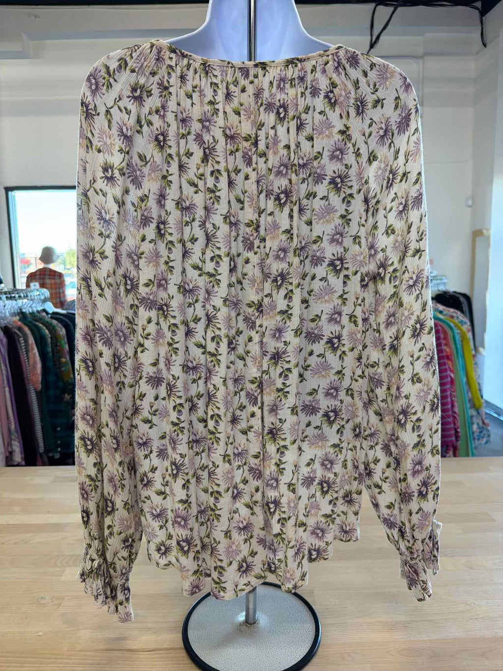 Chaps Size M Tan Blouse