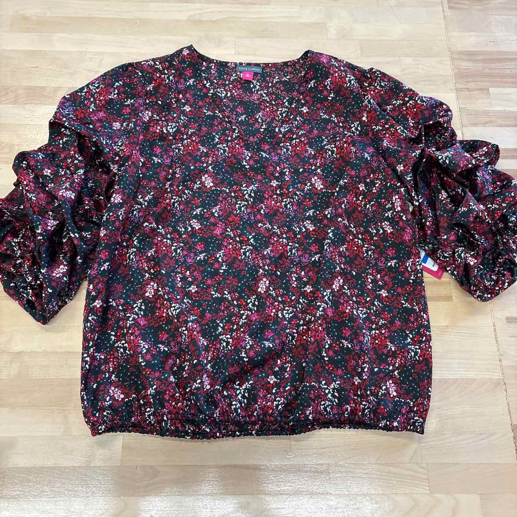 Vince Camuto Size XL Black Blouse