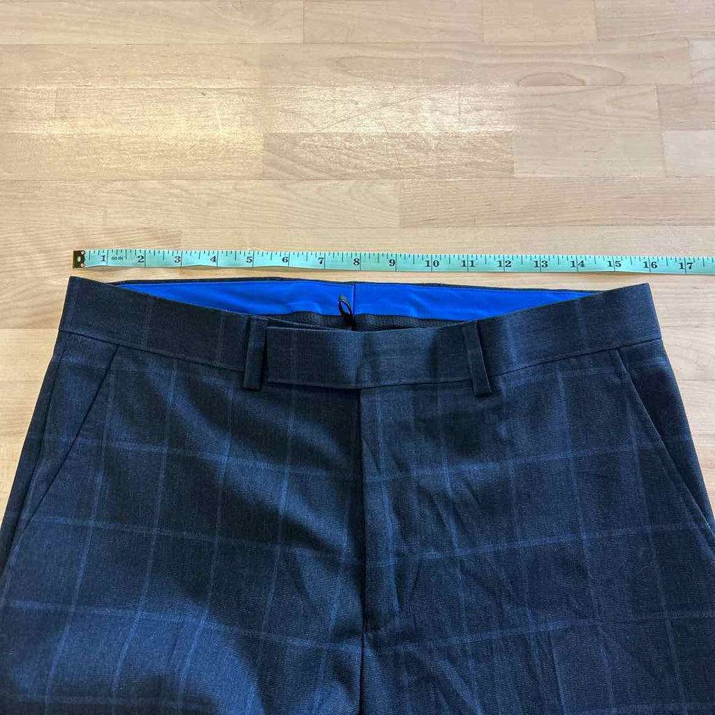 Kenneth Cole Reaction Men's Techni-Cole Slim-Fit Stretch Suit Pants - Dark Blue