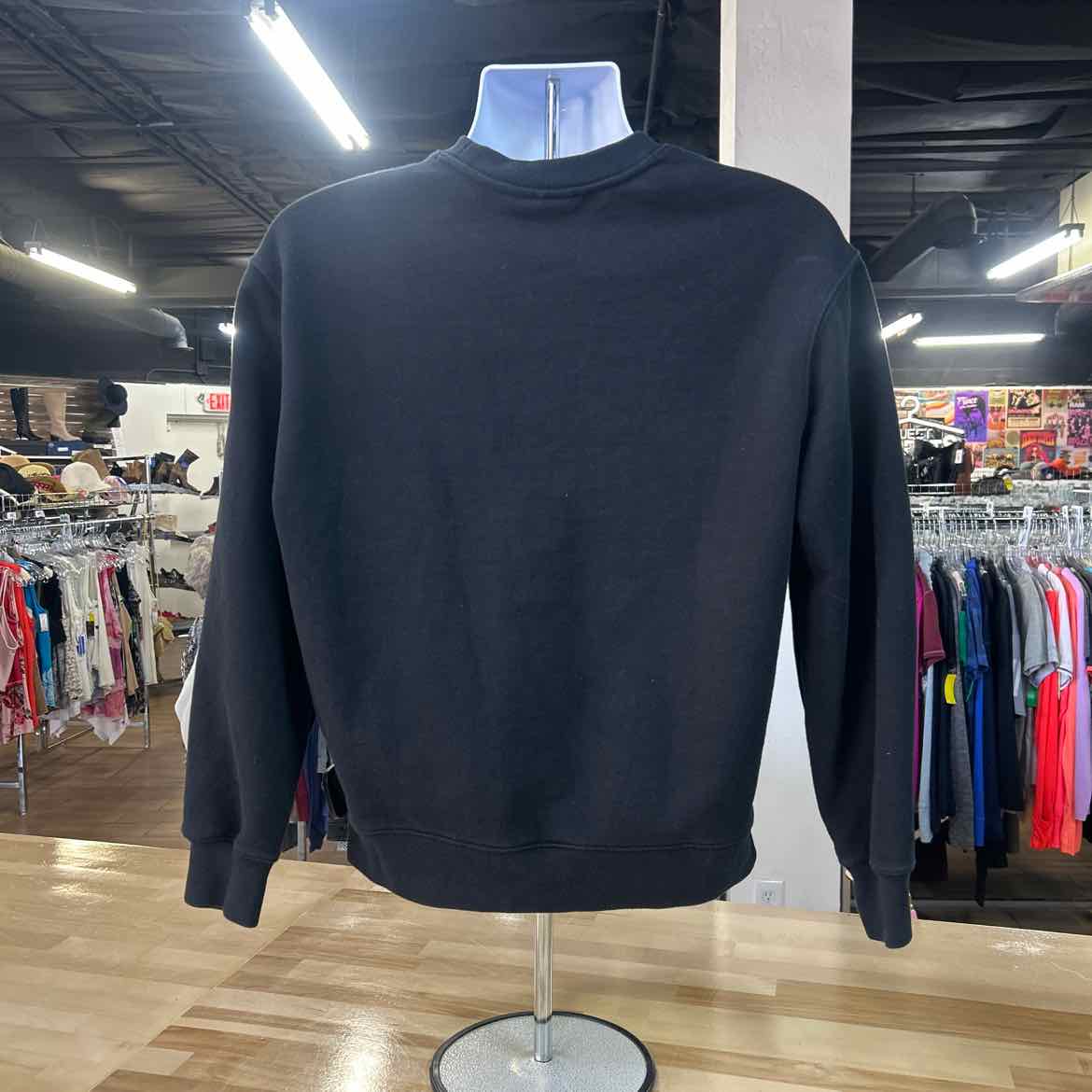 Maison Kitsune Size S Black Preloved MENS Sweatshirt