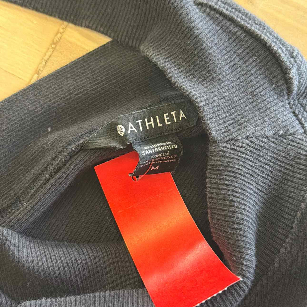 Athleta Size M Black Preloved Long Sleeve