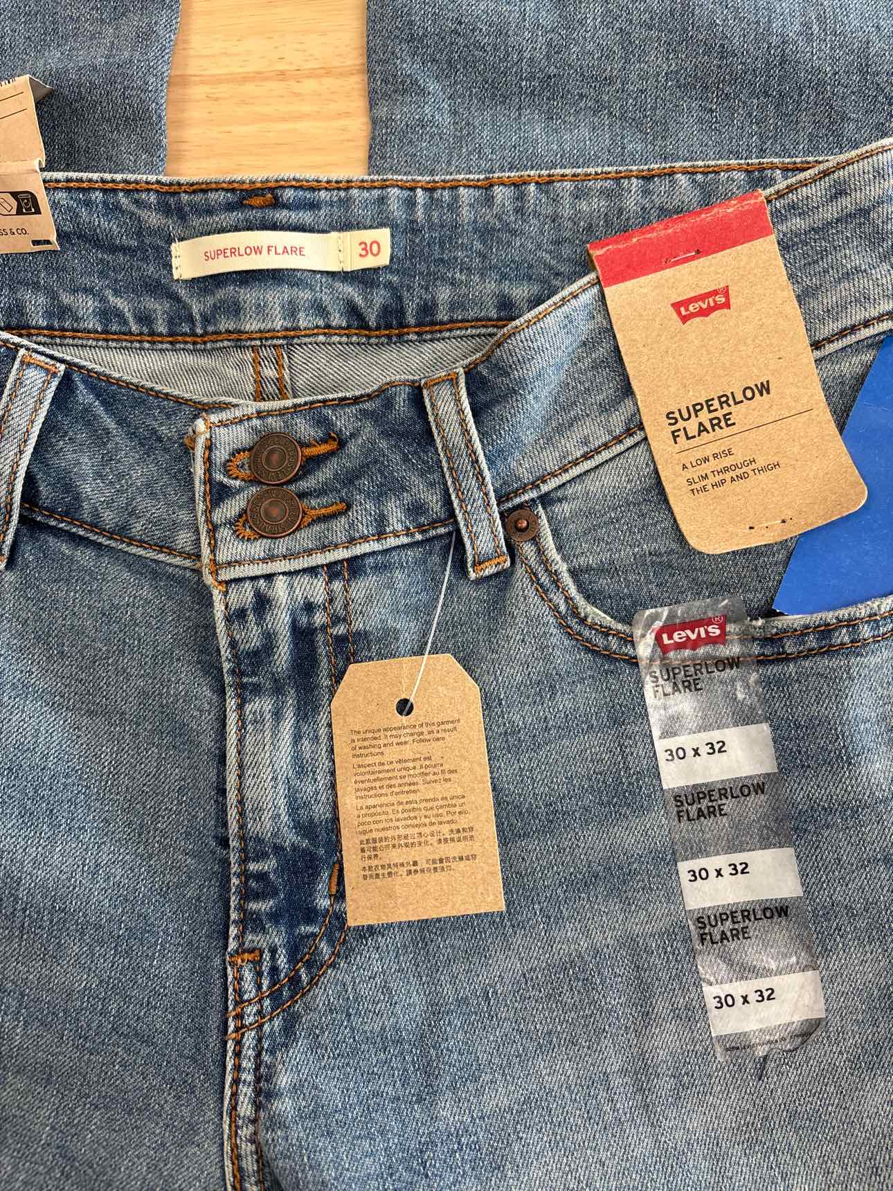 Levi's Size 30 Blue Denim New Jeans
