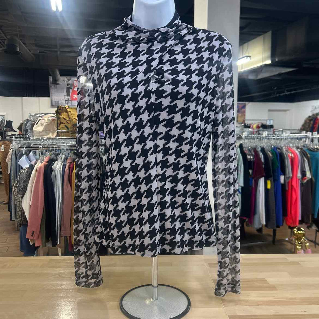 Sanctuary Size S Black Gray Shirt