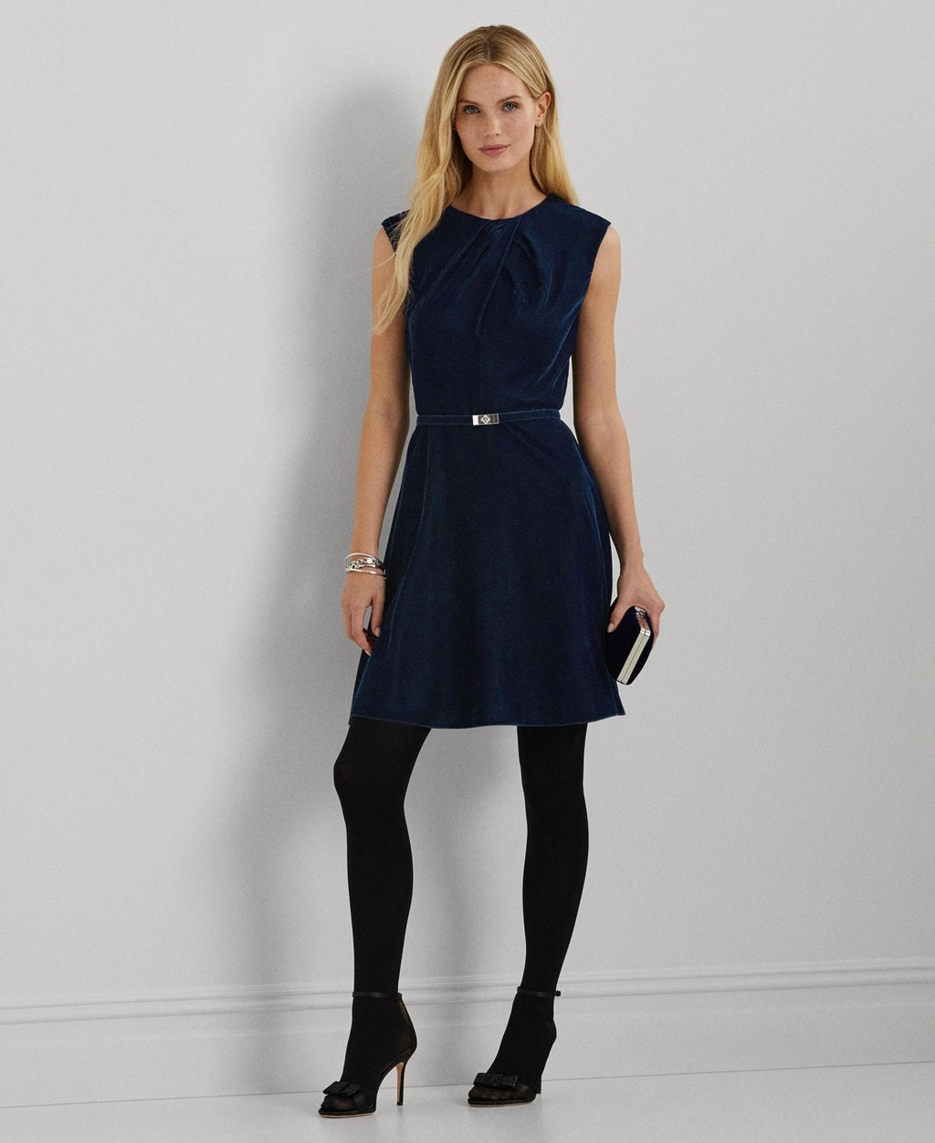 Ralph Lauren Size 8P Blue Dress