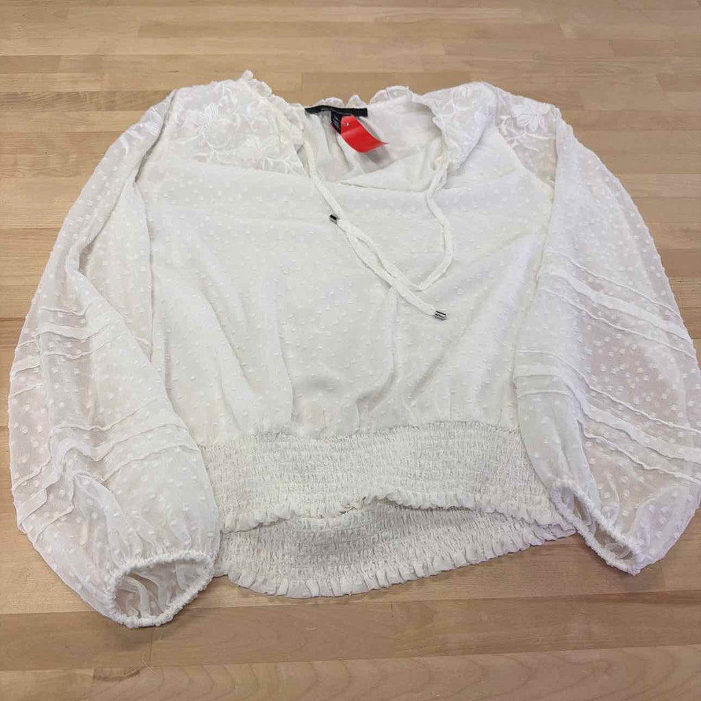 White House Black Market Size XS White Preloved Blouse