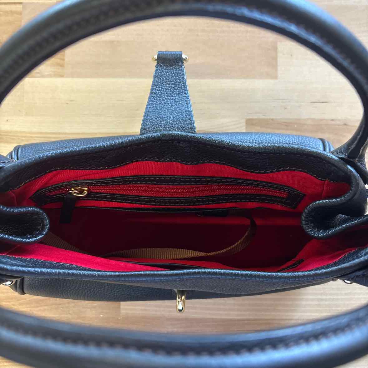 Dooney & Bourke Black Pebbled Leather Purse