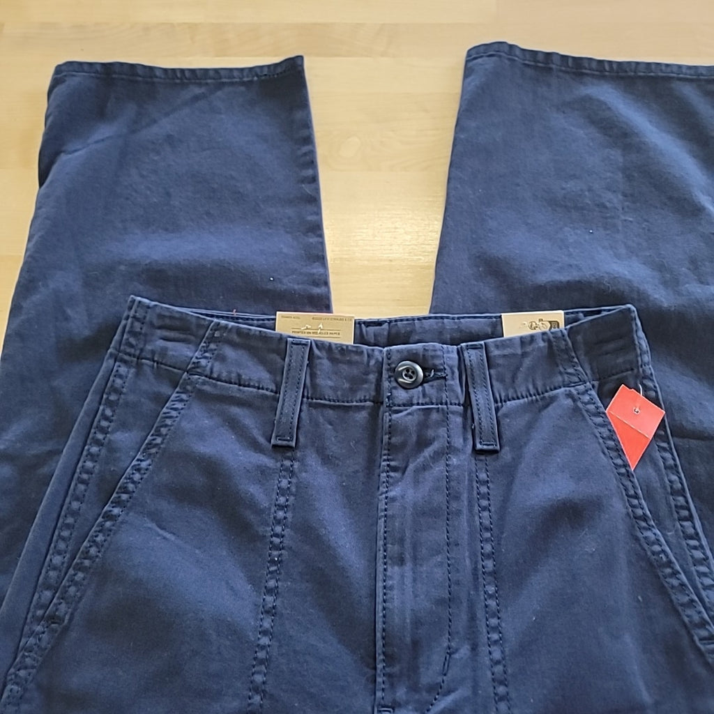 Levi's Size 24 Blue Surplus High Rise Straight-Leg Pants NWT