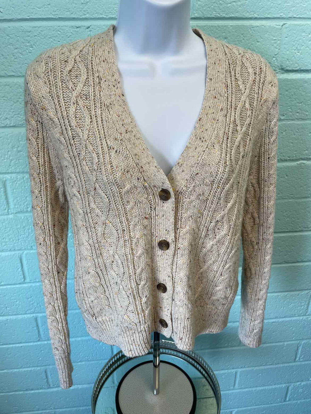 J Crew Size S Cream Cardigan