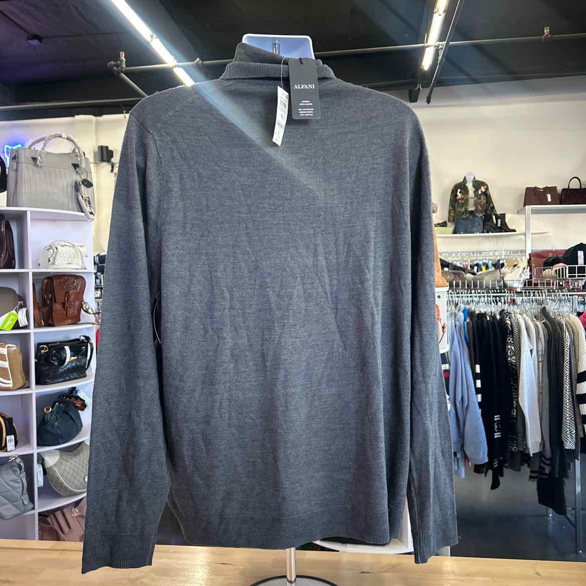 Alfani Size XL Grey New MENS Sweater