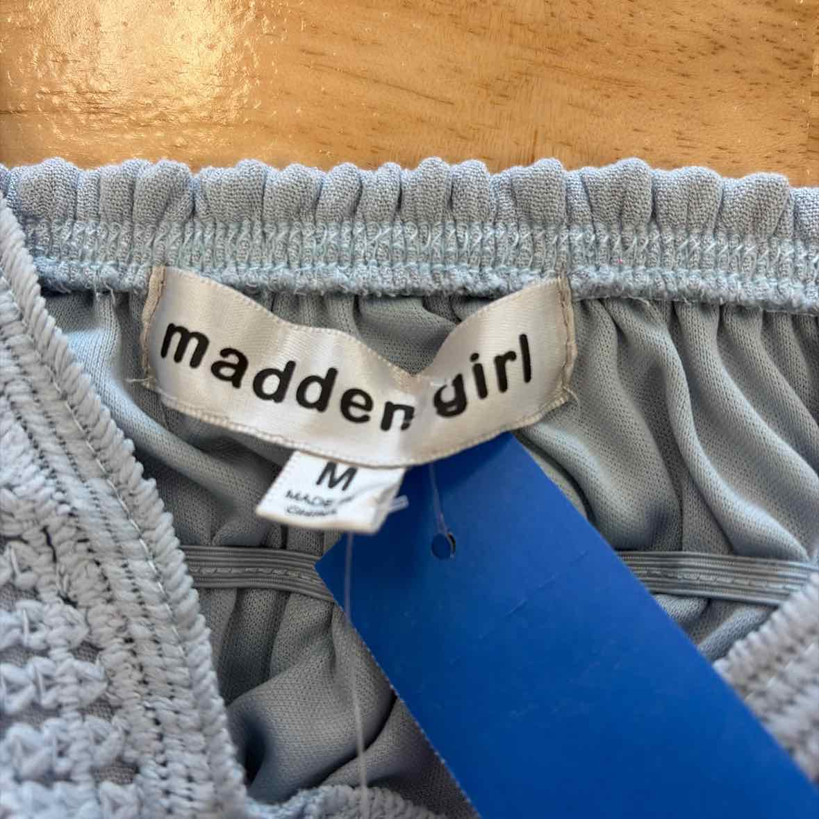 Madden Girl Size M Blue Knit New Dress