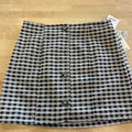 CeCe Women's Button-Front Knit Mini Skirt