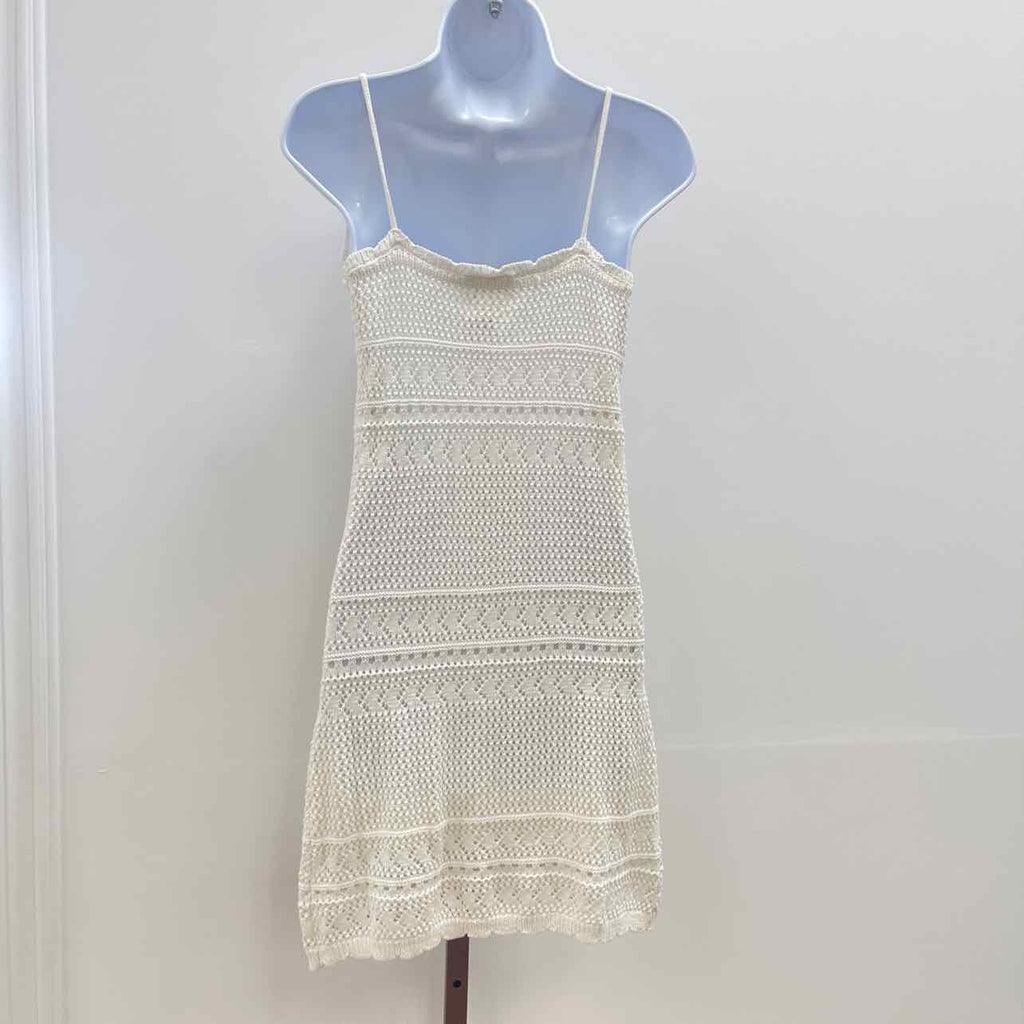 hippie rose Size S Crochet Tie-Strap Mini Dress
