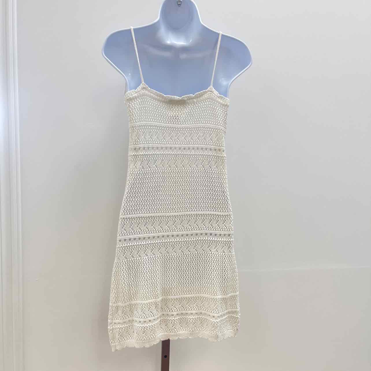 hippie rose Size S Crochet Tie-Strap Mini Dress