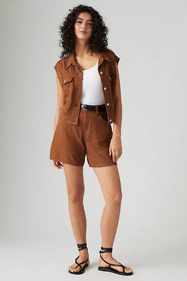 Levi's Women Size 24 Brown New Shorts