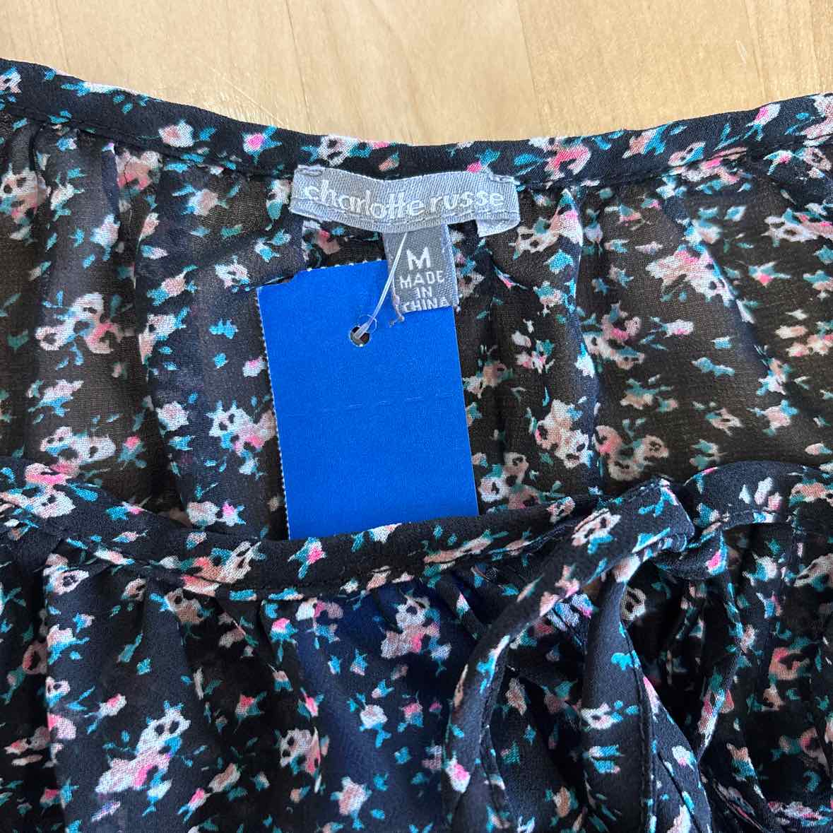 Charlotte Russe Size M Black Blouse
