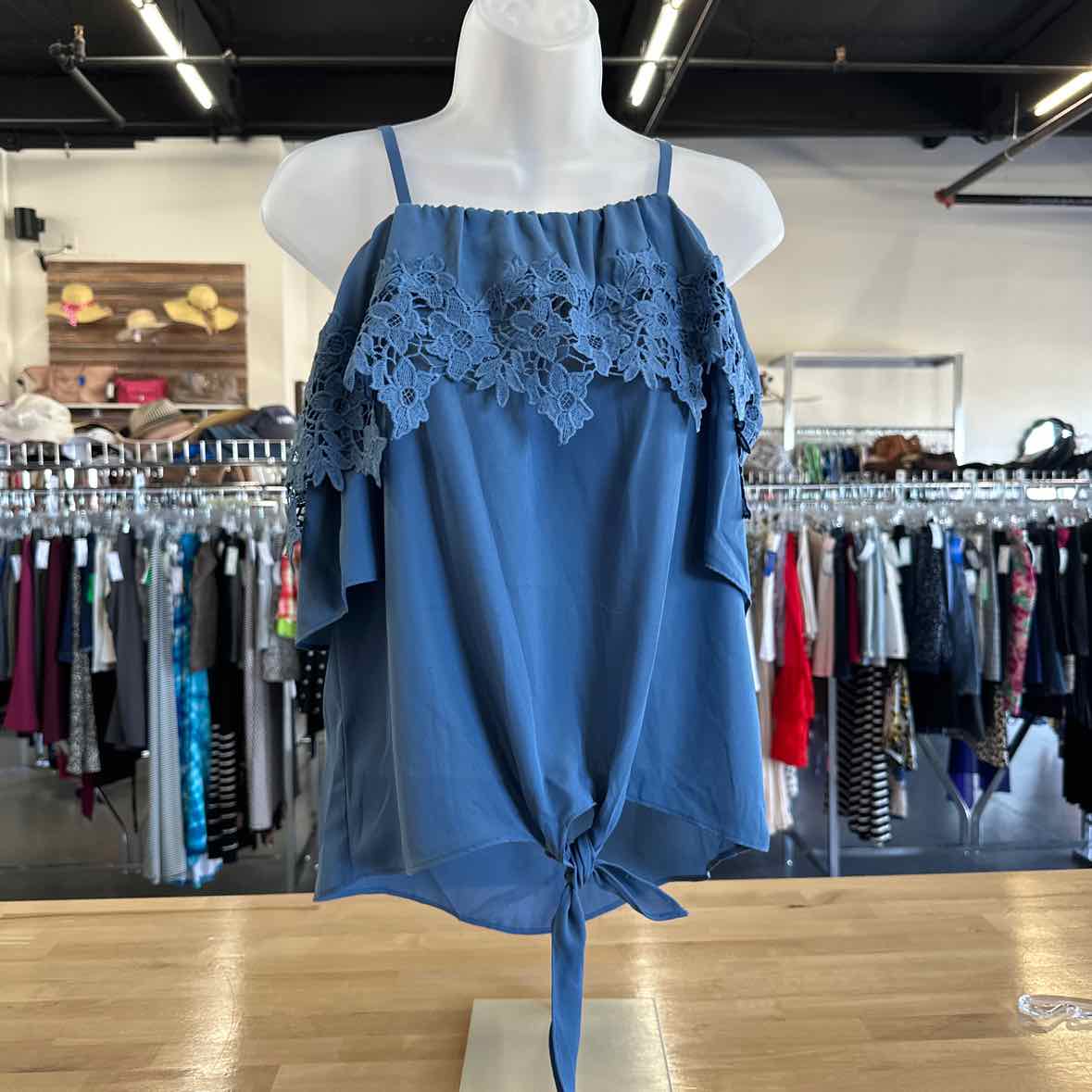 Brannan Size S Blue Sleeveless