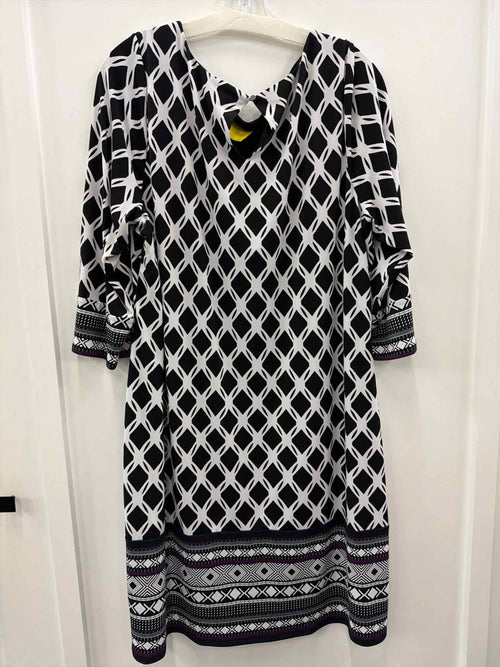 41 Hawthorn Size 2X Black/White Dress