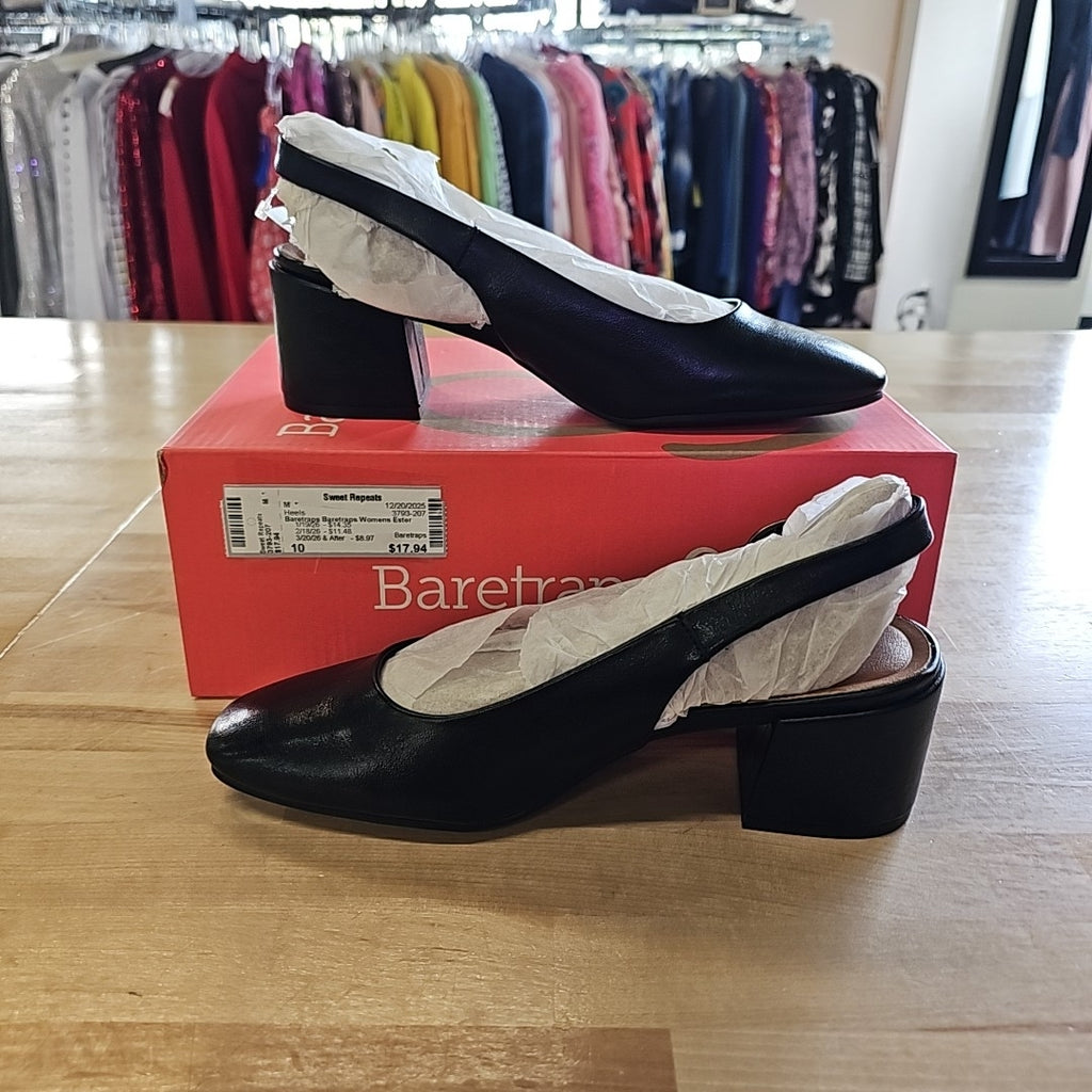 Baretraps Womens Ester Block Black 10M