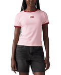 Levi's Size S raphic Rickie Cotton Ringer T-Shirt - Daisy Embroidery
