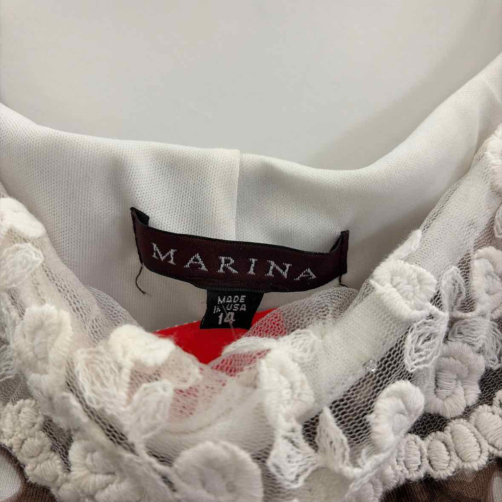Marina Size 14 Brown Preloved Dress