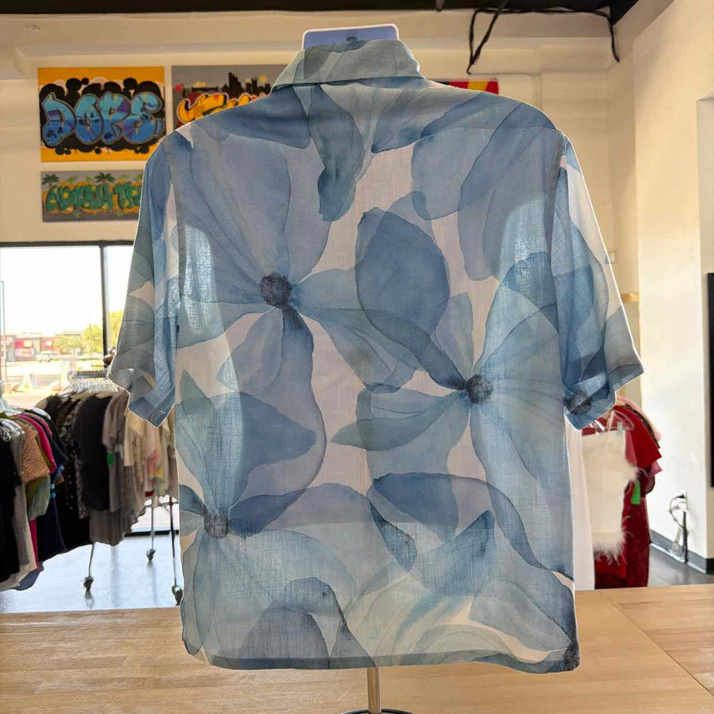 zara Size M Blue Preloved MENS Button Down Shirt