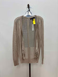 White House Black Market Size M Tan Knit New Cardigan