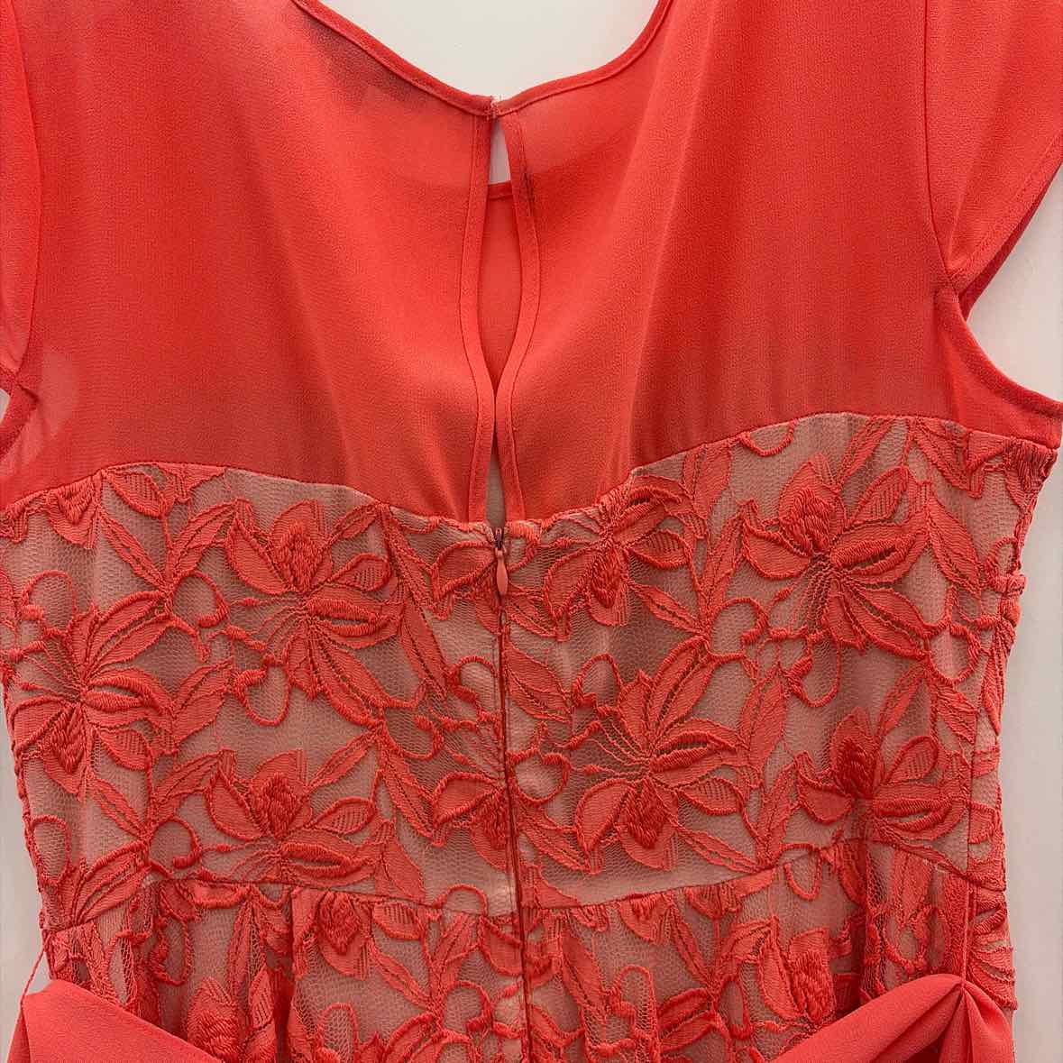 Danny & Nicole Size 12 Orange Used Dress
