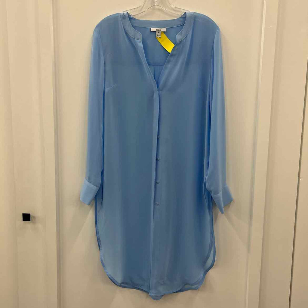 Bar III Size M Blue Button Down Shirt