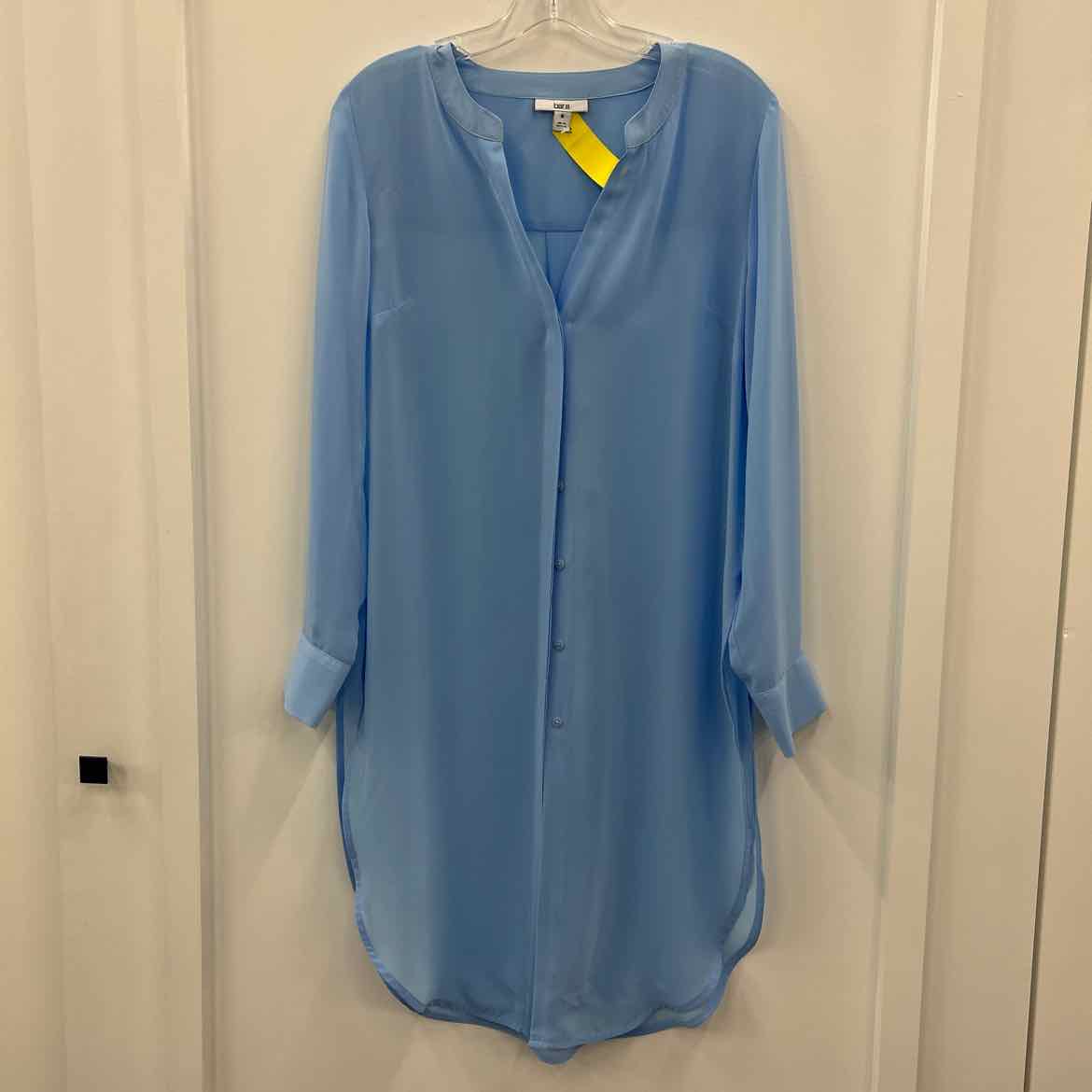 Bar III Size M Blue Button Down Shirt