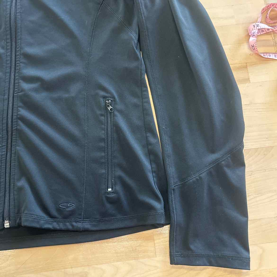 Champion Size L Black Preloved Athletic Jacket