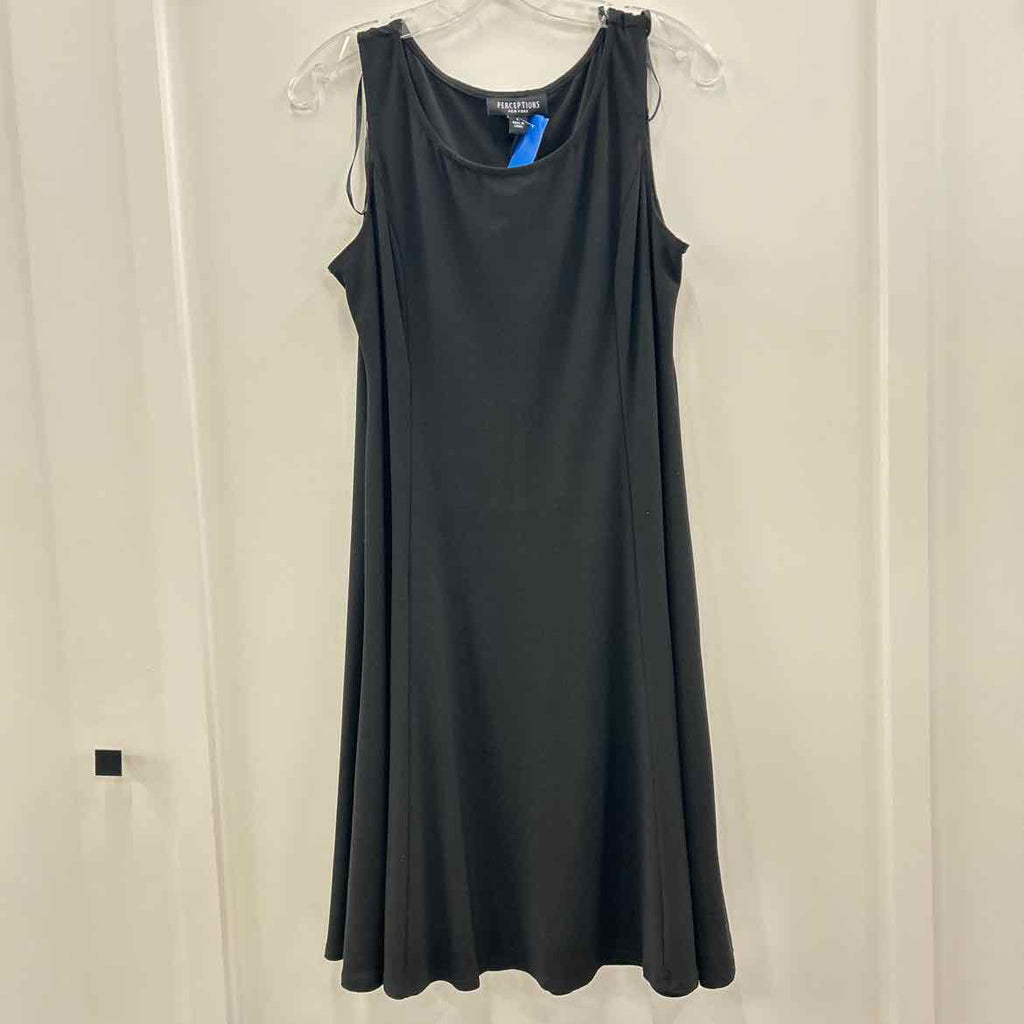 Perceptions Size L Black Preloved Dress