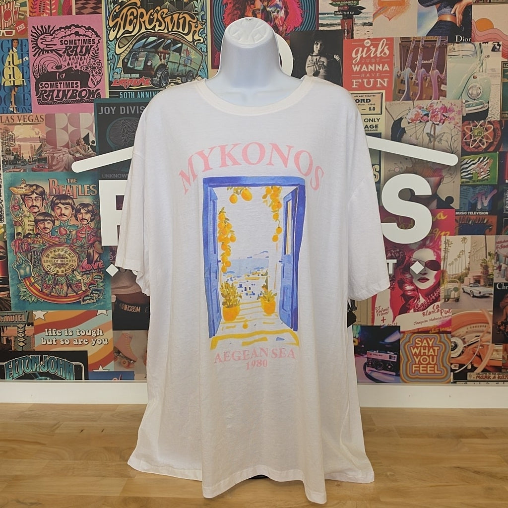 Grayson Threads Size XL Mykonos Relaxed Graphic T-Shirt