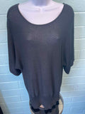 Cable & Gauge Size PXL Black Sweater