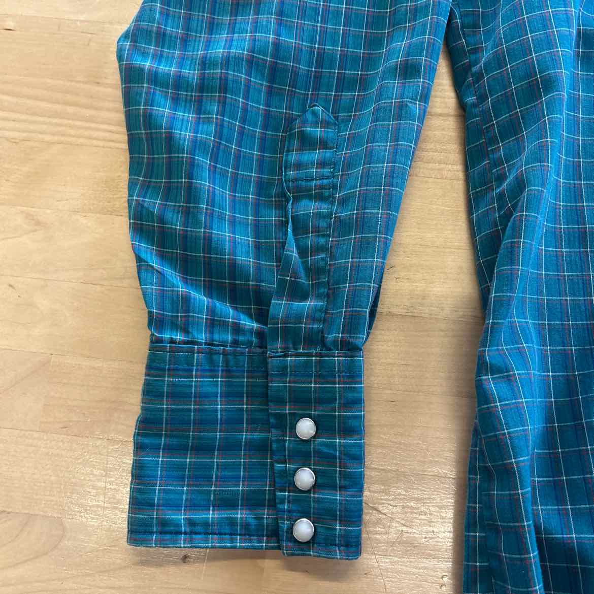 Holt Size XL Teal Preloved MENS Button Down Shirt