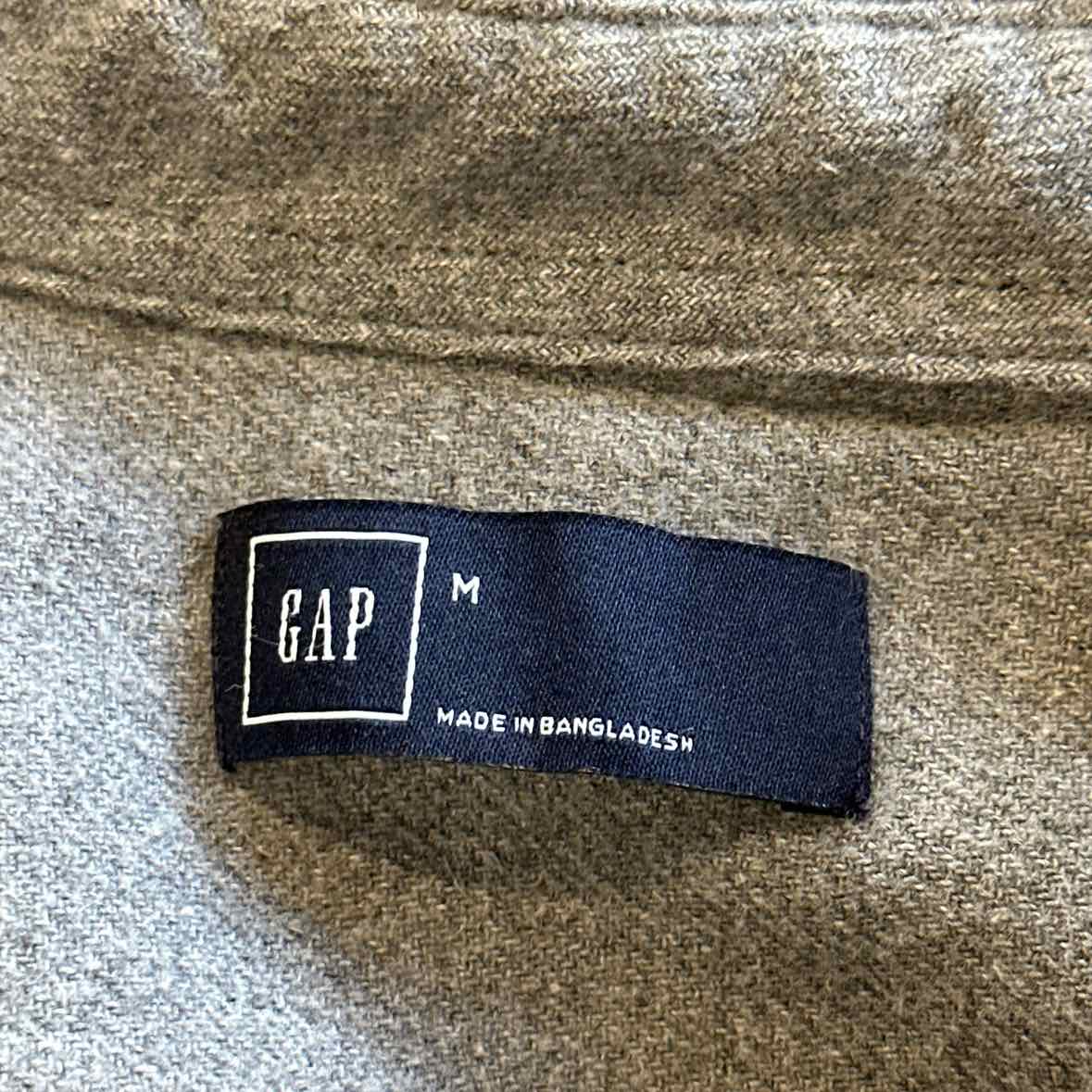 Gap Size M Gray MENS Button Down Shirt