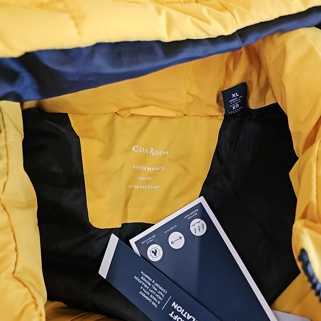 Club Room Men's Size XL Yellow MENS Jacket