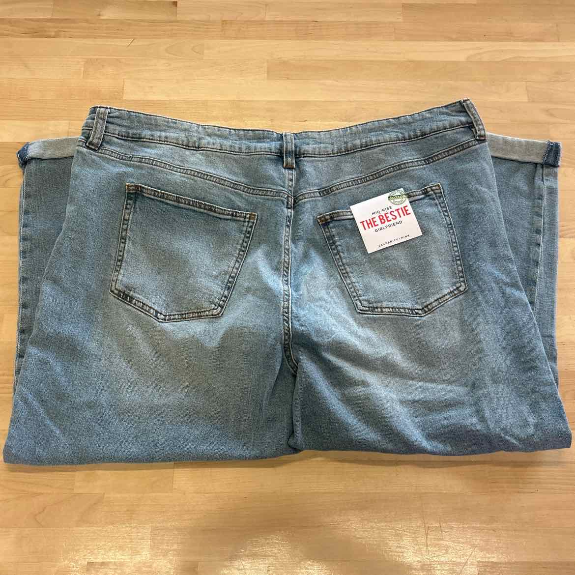 Celebrity Pink Trendy Plus Size Cuffed Girlfriend Jeans - Tide Pool