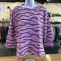 Investments Size L Purple Preloved Blouse LS