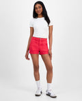 Indigo Rein Juniors' High-Rise Utility-Pocket Shorts - Candy Apple Red - 3