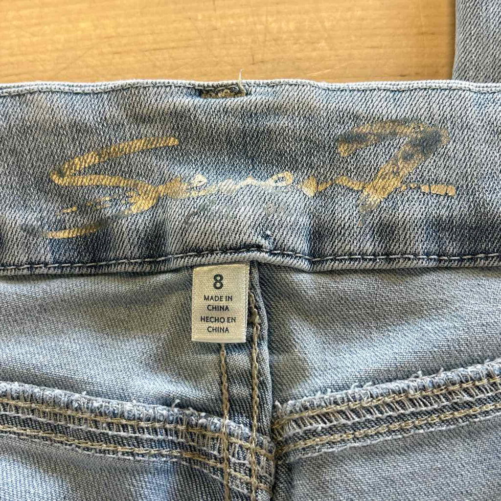 Seven 7 Size 8 Blue Denim Preloved Jeans