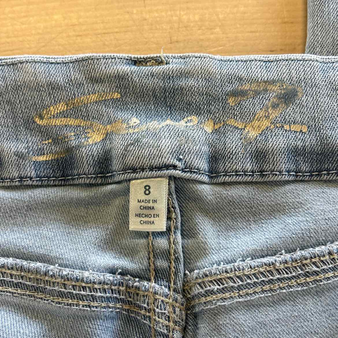 Seven 7 Size 8 Blue Denim Preloved Jeans